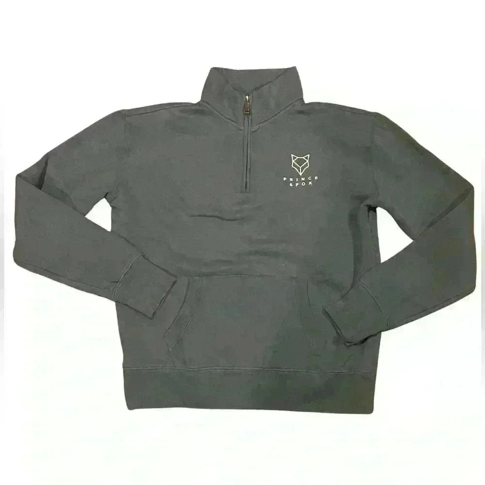 Prince and Fox 3/4 Zip Dark Blueish Gray Like New Condition Size XS